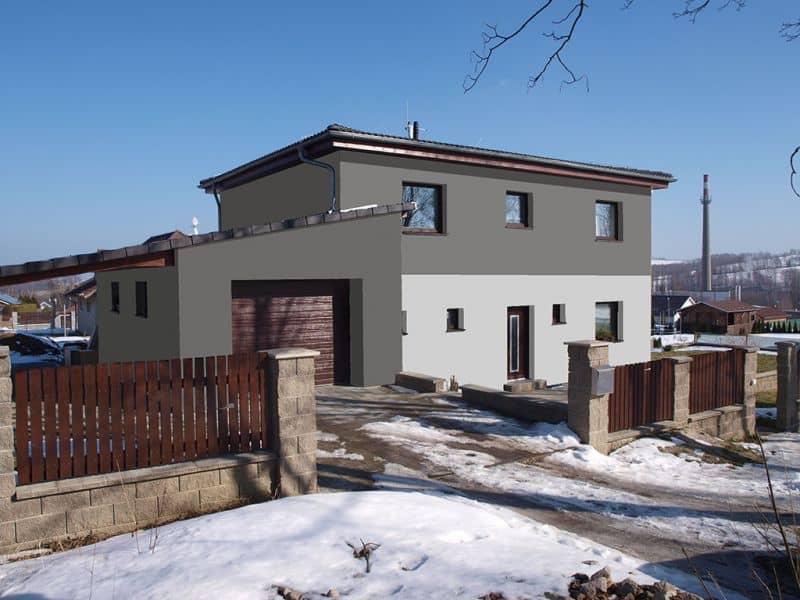 Vizualizace fasády - návrh 8