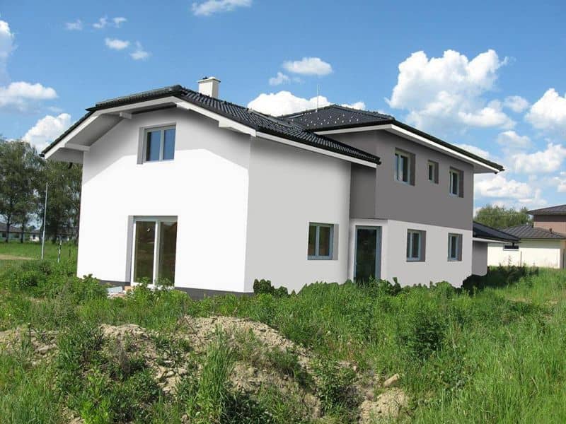 Návrh fasády rodinného domu - varianta 5